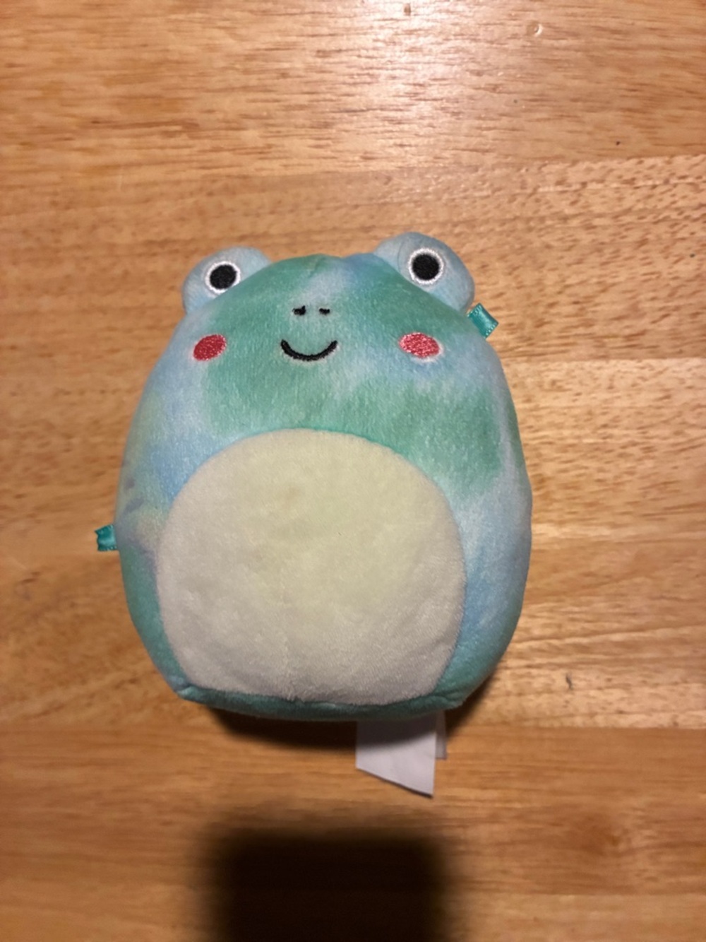 Squishmallows Tie-Dye Frog Plush - Green, Blue & Cream